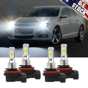 H9 H11 6000k LED Headlight Bulbs High Low Beam Combo kit For Malibu Impala - Picture 1 of 12