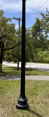 Винтажный конический столб уличного освещения высотой 14 футов оригинальный, можно доставить - Изображение 1 из 4