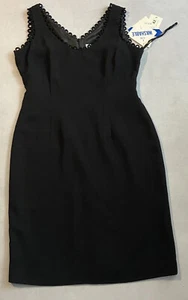 Danny & Nicole ärmelloses schwarzes Kleid LBD Größe 4P Petite neu mit Etikett - Bild 1 von 4