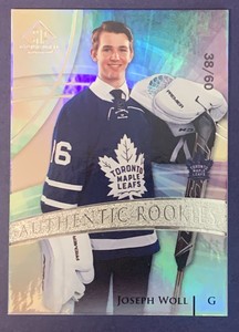2020-21 SP Game Used #192 Joseph Woll Rookie RC #38/60 Toronto Maple Leafs SSP