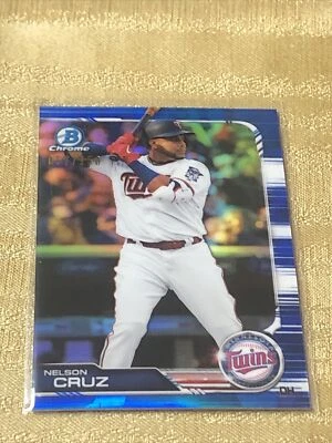 2019 Bowman Chrome Nelson Cruz Blue Refractor   #57/150 - Image 1 of 2