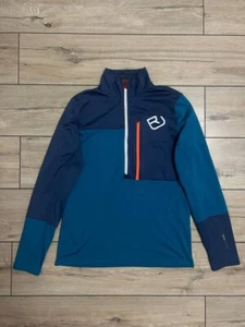Men Ortovox Fleece Light Neck Zipper Jacket Active size L hiking - Picture 1 of 13