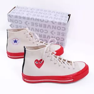 CDG Comme des Garcons x Converse Sneaker Hi NEU Herren 9 Wms 11 weiß rot Zwischensohle - Bild 1 von 13