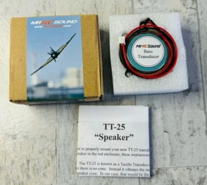 MrRCSound Bass Transducer TT-25 Instructions New Old Stock MRS015 - Picture 1 of 8