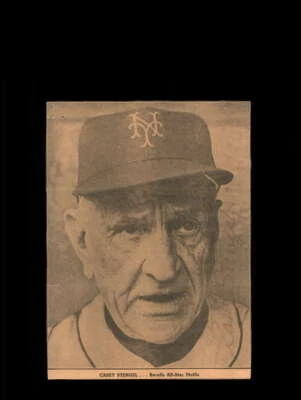 Casey Stengel PSA DNA Signed  6x9 Photo Autograph - Image 1 of 2