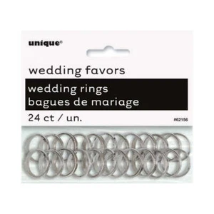 Silver Wedding Rings 24pk - Picture 1 of 1