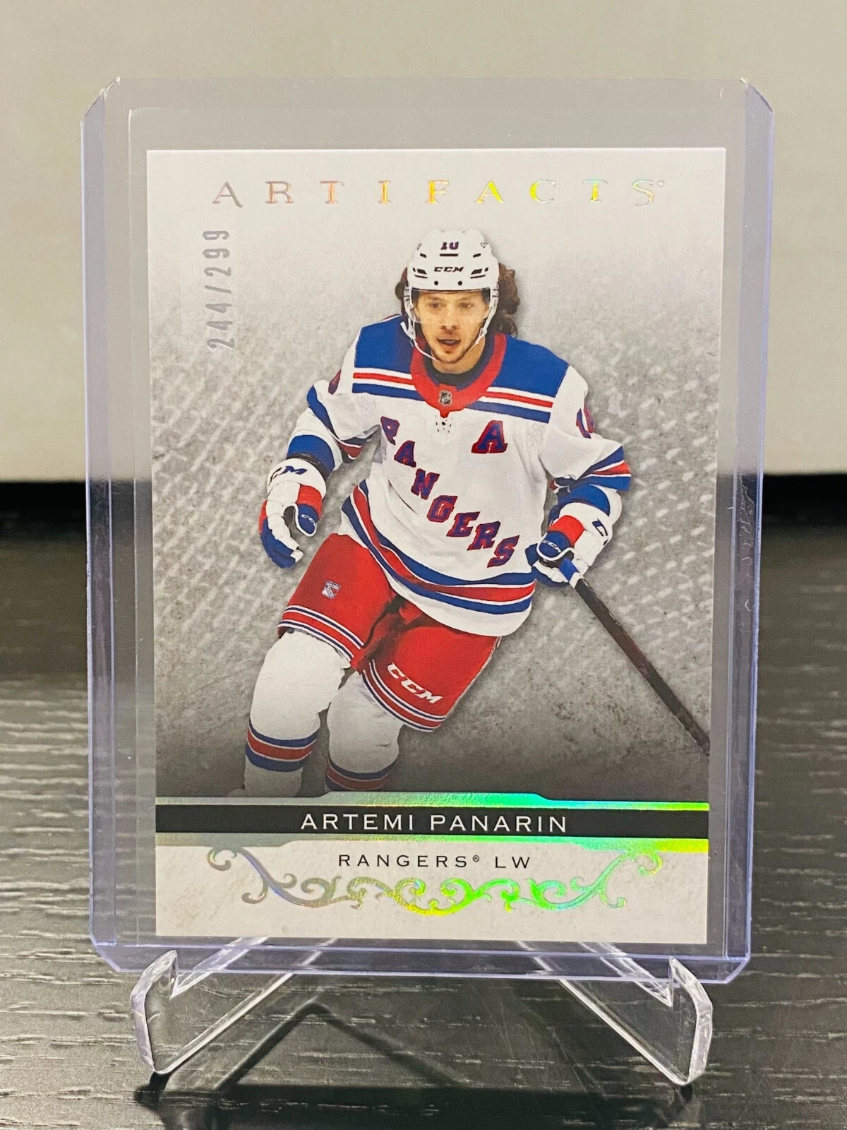 2021-22 Upper Deck Artifacts #124 Artemi Panarin Silver Spectrum /299 Rangers