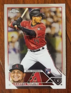 Gabriel Moreno RC 2023 Topps Chrome Rookie Baseball Card - Picture 1 of 2