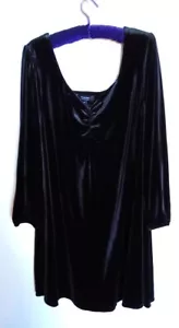 SIMPLY BE black velvet dress 26 - Picture 1 of 2