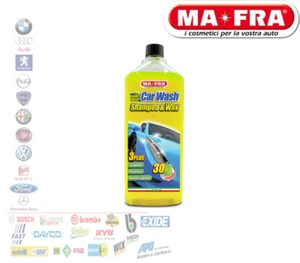 MA-FRA CAR WASH SHAMPOO CERA 1 LT ALTE PRESTAZIONI PULIZIA ESTERNI AUTO H0930 - Foto 1 di 3