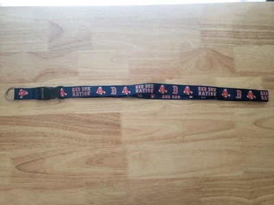BOSTON RED SOX LANYARD with DETACHABLE BUCKLE Keychain Red Sox Nation  - Image 1 of 3
