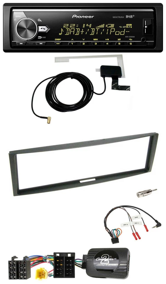 Pioneer Bluetooth DAB USB Lenkrad Autoradio für Renault Megane Modus Clio III CA - Bild 1 von 4