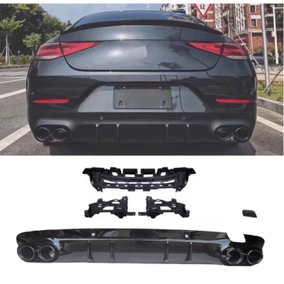 Difusor para Mercedes CLS C257 con puntas de escape - Imagen 1 de 4