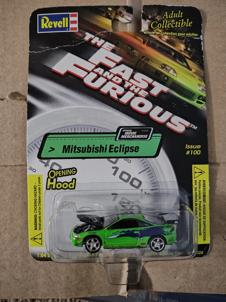 Revell  Die Cast Mitsubishi Eclipse The Fast and the Furious Issue #100  Green - Image 1 of 4