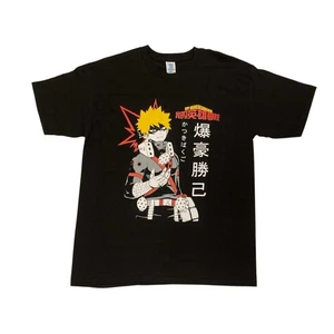 Camiseta de anime negra My Hero Academia para hombre talla L - Imagen 1 de 4