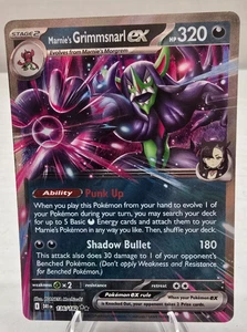 Marnie's Grimmsnarl ex Holo Double Rare SV10: Destined Rivals 136/182 NM Pokémon - Picture 1 of 3