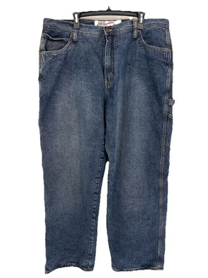 Vintage Red Fleece Lined Carpenter Jeans Men’s Size 42x32 (Actual 40 x 30.5) - Image 1 of 4