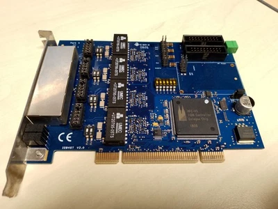 ISDN Controller Cologne Chip HFC-4S 4ports RJ-45 PCI - S7699- normale Slotblende - Bild 1 von 4