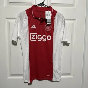 Adidas Ajax Amsterdam 2024-25 Home Soccer Jersey IT6168 White Red Men’s Medium - Picture 1 of 9