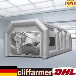 Aufblasbare Lackierkabine Zelt Luftzelt Lackierkabine Sprüh Tent Spray Booth DE - Bild 1 von 12