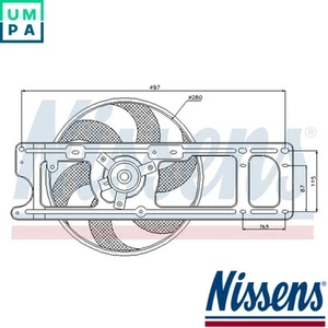 FAN RADIATOR 85597 FOR RENAULT THALIA/II CLIO/III/Grandtour/SYMBOL MODUS/GRAND - Picture 1 of 6