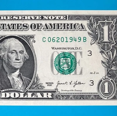 June 20, 1949 (C 06201949 B) BIRTHDAY Note $1 One Dollar Bill *UNC* . - Image 1 of 4