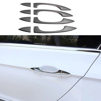 Отделка внешней боковой дверной ручки 2017-2021 черная сталь для Volkswagen Tiguan 8 шт. - Изображение 1 из 4