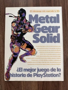 Metal Gear Solid Spanish Video Game Magazine Page PlayStation  - Picture 1 of 4