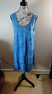 Mexicali Blues Dress Size Large Blue Paisley Perfect Condition Cottage Core... - Picture 1 of 6