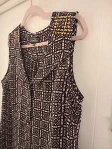 Rock Gold Detailed City Relaxed Chic Vest Very Cool Classic Geometric - Picture 1 of 7