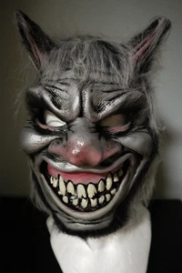 Demonic Cat Monster - Zagone Studios "Chester The Cheshire" Adult Handmade Mask - Picture 1 of 8