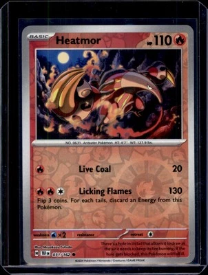 Heatmor SV05: Temporal Forces Pokémon 031/162 Reverse Holo NM+ - Image 1 of 2