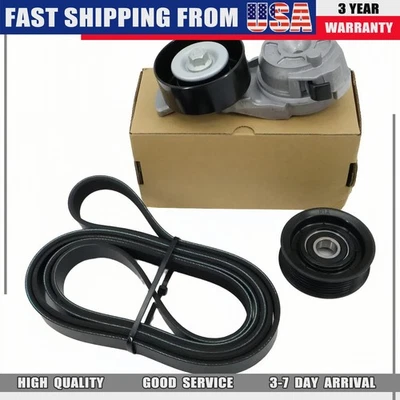 3x Serpentine Belt Drive Component Kit for Lincoln Town Car Ford Crown Victoria Foto 1 de 4