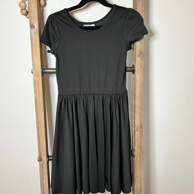 Dot Dot Smile Girls Black Dress Short Sleeve Party Casual Size 7 - Image 1 of 4