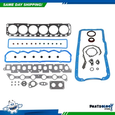 DNJ FGK4107 Full Gasket Set For 93-96 Ford F-250 F-350 E-150 Econoline 4.9L OHV - Image 1 of 3