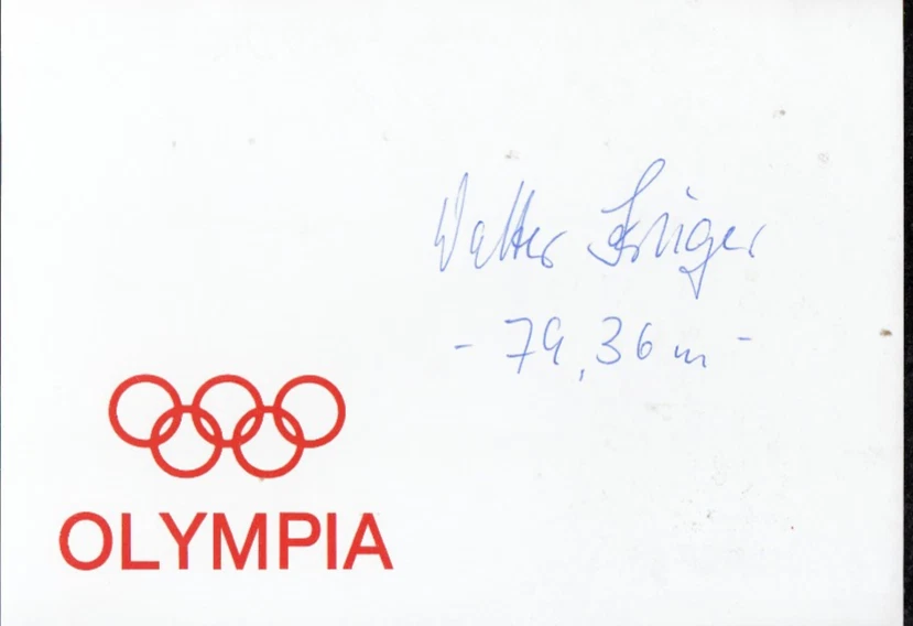 Olympia 1960 Silber * WALTER KRÜGER † 2018 * Leichtathletik * DDR - Bild 1 von 1