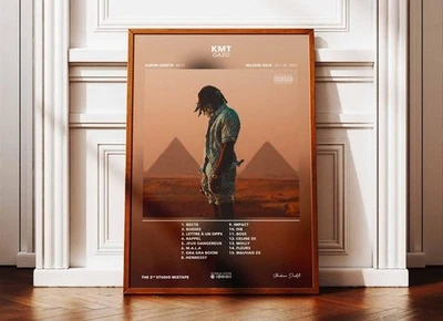 KMT Gazo Album Poster – French Rap Music Poster, Rapper Wall Art, Hip Hop Album - Image 1 of 4