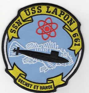 USS Lapon SSN 661 - Crest BC Patch Cat No C5347 - Picture 1 of 1