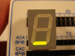 3x 7 Segmento LED Indicatore Verde 12,7mm Anodo vishay TDSG5156-M #15-84/6 - Picture 1 of 3