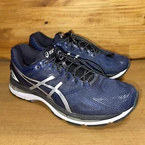 Asics 19 Gel Nimbus Men’s Size 10 Navy Blue Barely Worn With Lock Laces - Picture 1 of 12