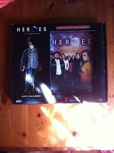 HEROES SEGUNDA TEMPORADA 5 DVD Ed Coleccionista STEELBOOK + FIGURA HIRO NAKAMURA - Imagen 1 de 11