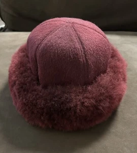 Simply Natural Designs Burgunder Baby Alpaka & Merinowolle Capana Mütze Large - Bild 1 von 8