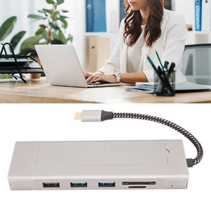 USB C Hub M.2 Schnittstelle SSD Gehäuse 8 In 1 100W 5Gbps Transfer USB C Doc BHC - Zdjęcie 1 z 22