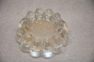 Vintage 1 x Glas Klavierrolle Tasse Füße Pad - Bild 1 von 6