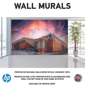 Ibrox Football Stadium Wall Murals WallPaper Print Decal sticker WM0046 - Picture 1 of 1