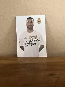Sergio RAMOS x Real Madrid - Repro Autogramm 10.5x14.8 - Bild 1 von 1