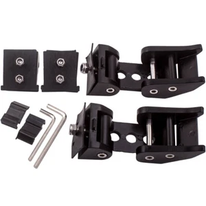 2x Hood Latch Locking Catch Buckle with Rubber Pads for Jeep Wrangler JK 2007-18 - Picture 1 of 11
