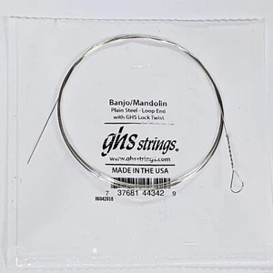 Cuerda GHS banjo/mandolina, cuerda simple lisa, bucle, 0017 - Imagen 1 de 1