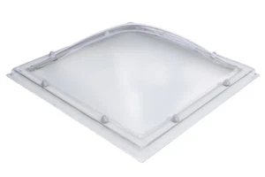 Whitesales Rooflight EM Dome -Polycarbonate Flat Roof Skylight - Various Sizes - Picture 1 of 3