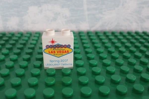 Duplo 1x2x2 Promo BRICK Welcome to Las Vegas Mini Land Spring 2007 White - Picture 1 of 1